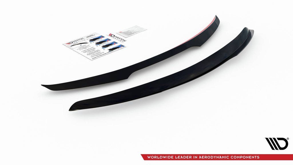 Maxton Design Spoiler CAP passend für Mini Countryman Mk2 F60 JCW schwarz Hochglanz
