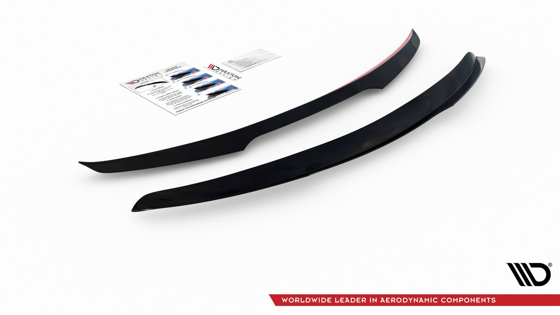 Maxton Design Spoiler CAP passend für Mini Countryman Mk2 F60 JCW schwarz Hochglanz