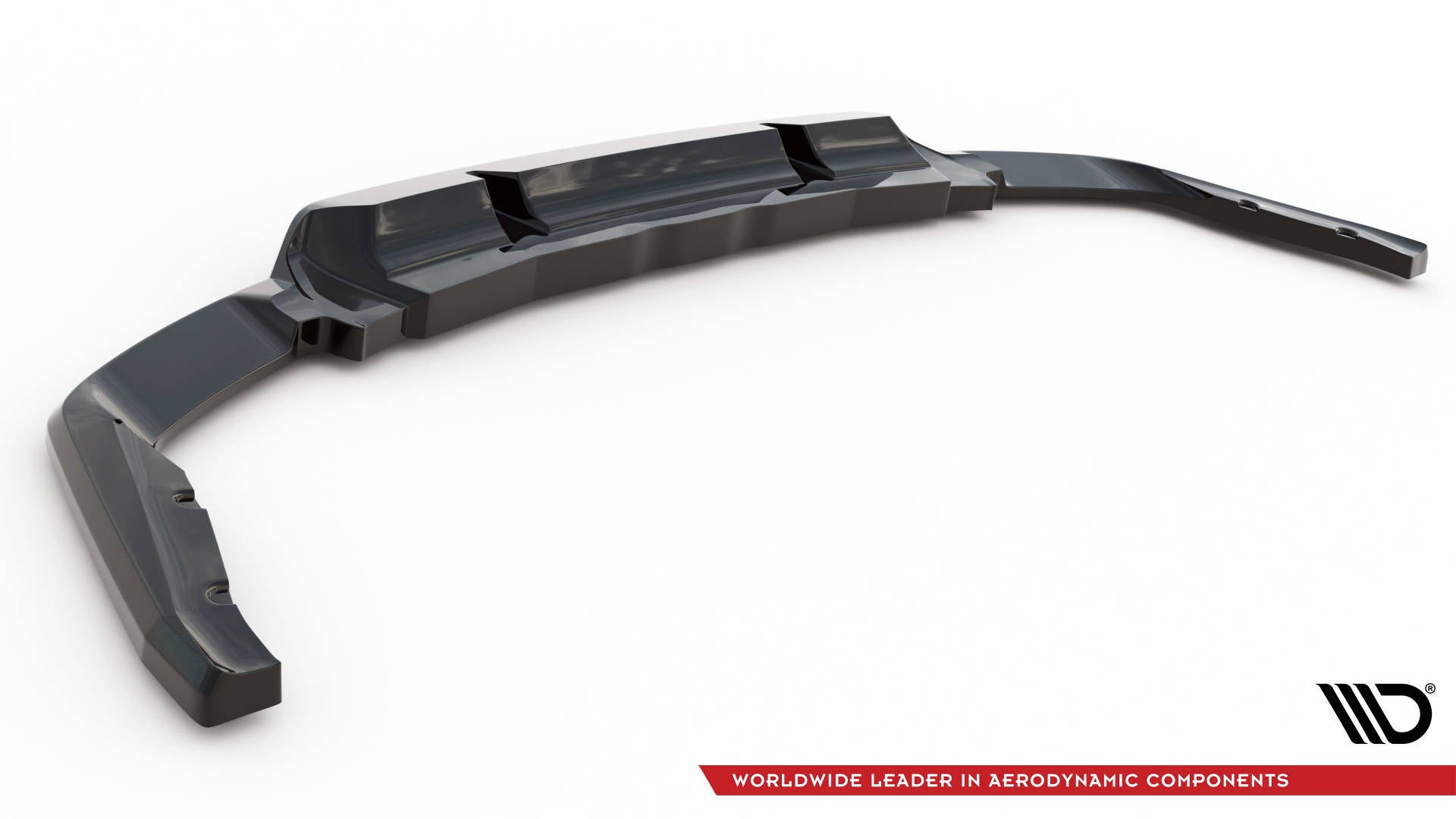 Maxton Design Street+ Mittlerer Diffusor RACE passend für Ford Edge Sport Mk2 schwarz Hochglanz