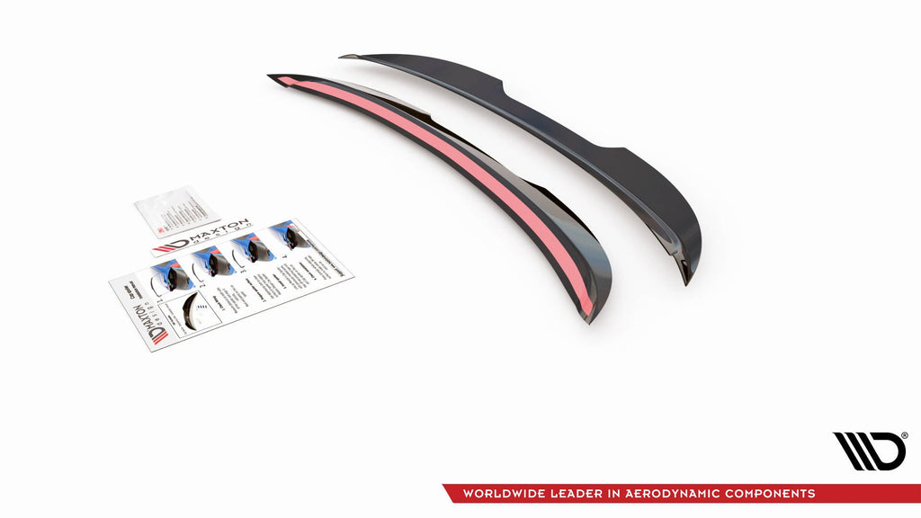 Maxton Design Spoiler CAP passend für Peugeot 308 GT Mk2 Facelift schwarz Hochglanz