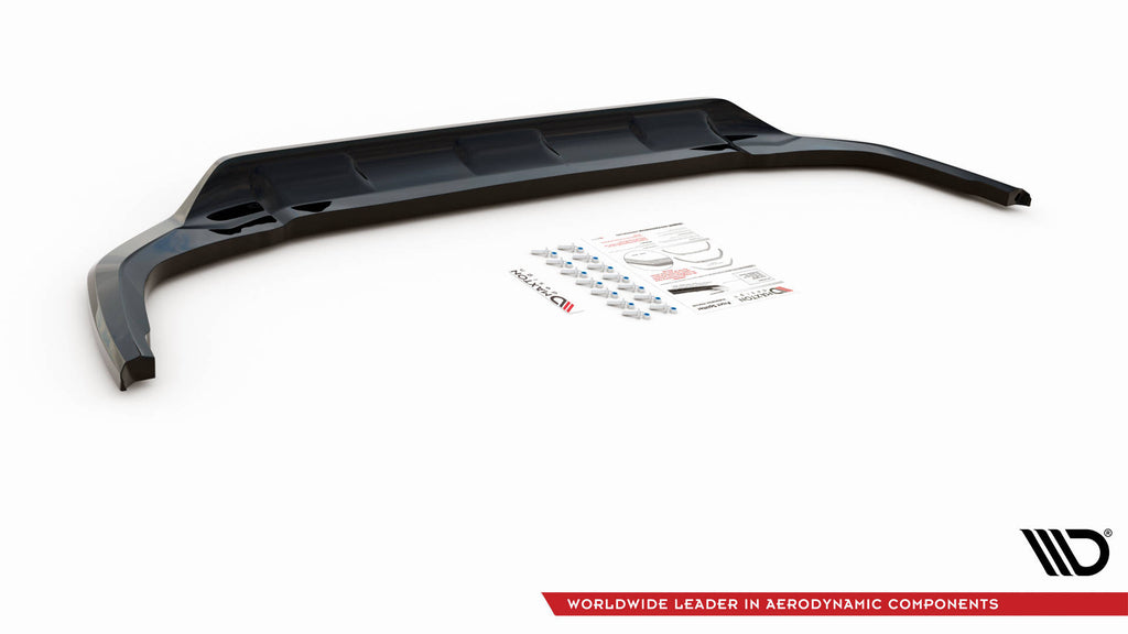 Maxton Design Street+ Spoilerlippe Front Ansatz passend für Toyota RAV4 Mk5 schwarz Hochglanz