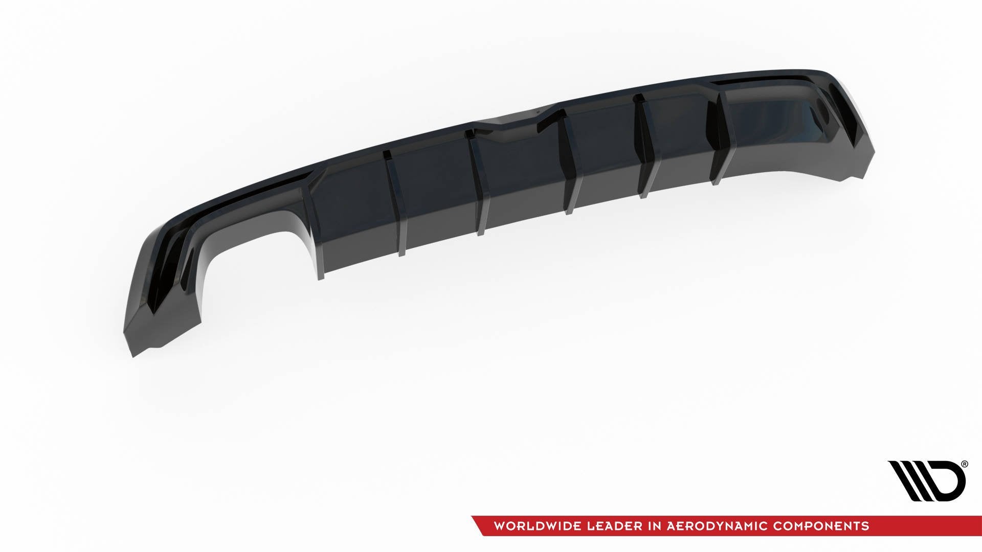 Maxton Design Diffusor Heck Ansatz passend für SEAT Leon FR Hatchback Mk3 Facelift schwarz Hochglanz