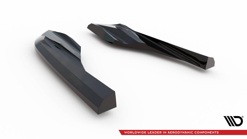 Maxton Design Heck Ansatz Flaps Diffusor passend für Porsche Taycan Cross Turismo 4S schwarz Hochglanz
