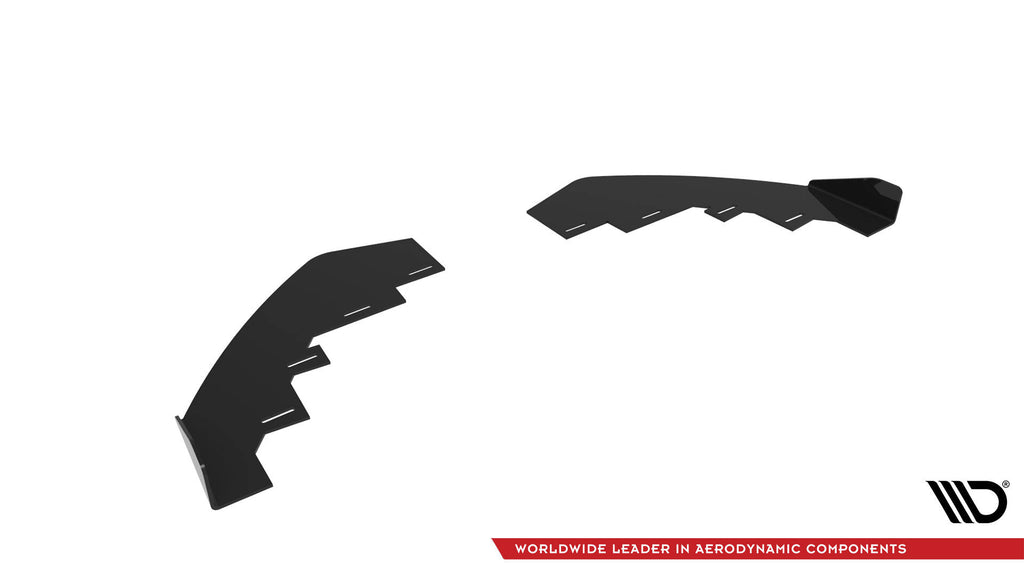 Maxton Design Front Stoßstange Flaps passend für BMW 4er Coupe / Gran Coupe / Cabrio M-Paket F32 / F36 / F33 schwarz Hochglanz