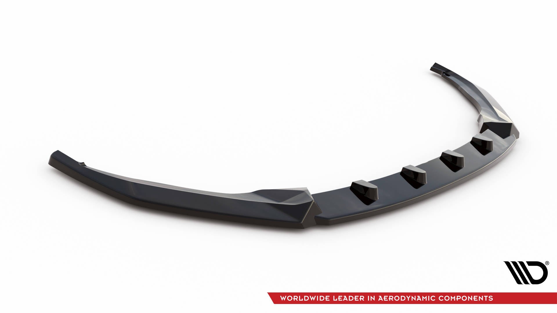 Maxton Design Street+ Spoilerlippe Front Ansatz V.1 passend für Skoda Octavia Sportline Mk4 schwarz Hochglanz