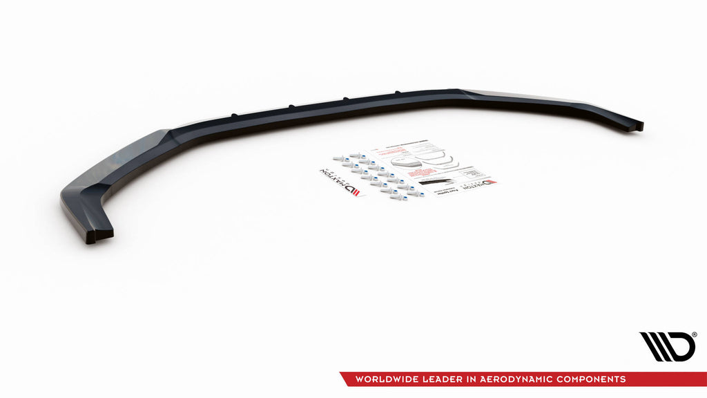 Maxton Design Street+ Spoilerlippe Front Ansatz V.3 passend für Hyundai I20 N Mk3 schwarz Hochglanz