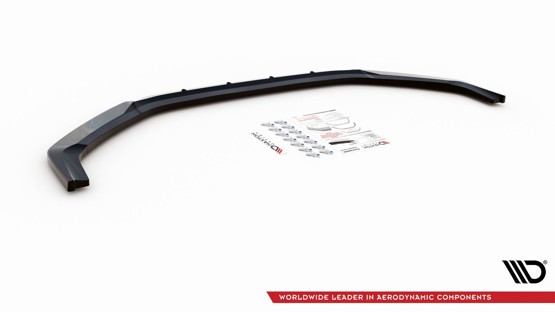 Maxton Design Street+ Spoilerlippe Front Ansatz V.3 passend für Hyundai I20 N Mk3 schwarz Hochglanz