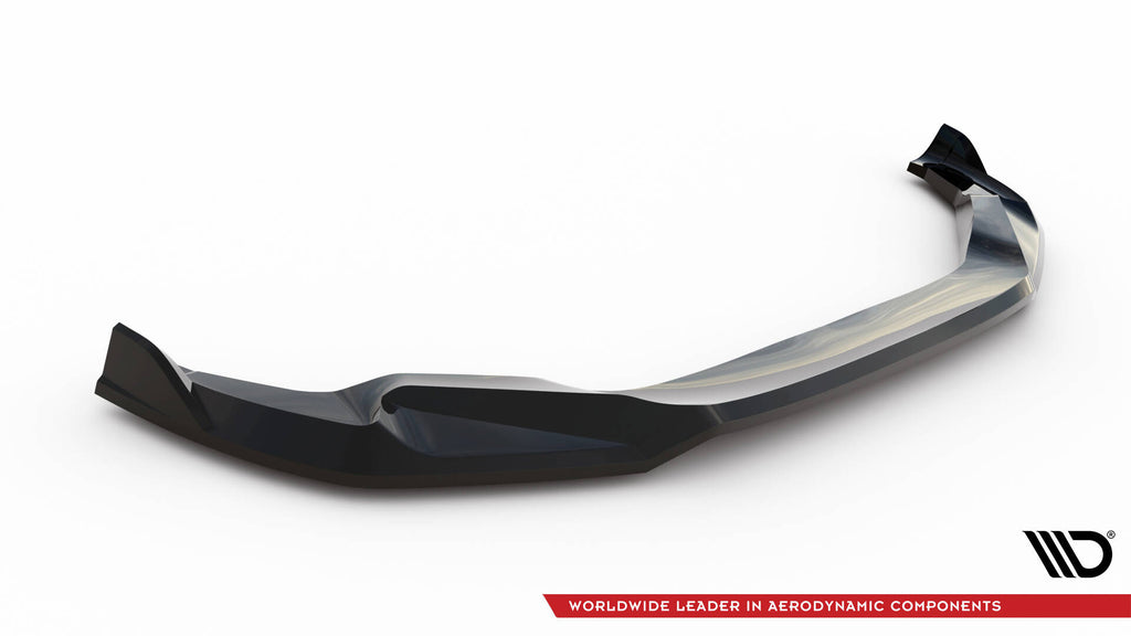 Maxton Design Street+ Spoilerlippe Front Ansatz passend für V.2 BMW X4 M F98 schwarz Hochglanz