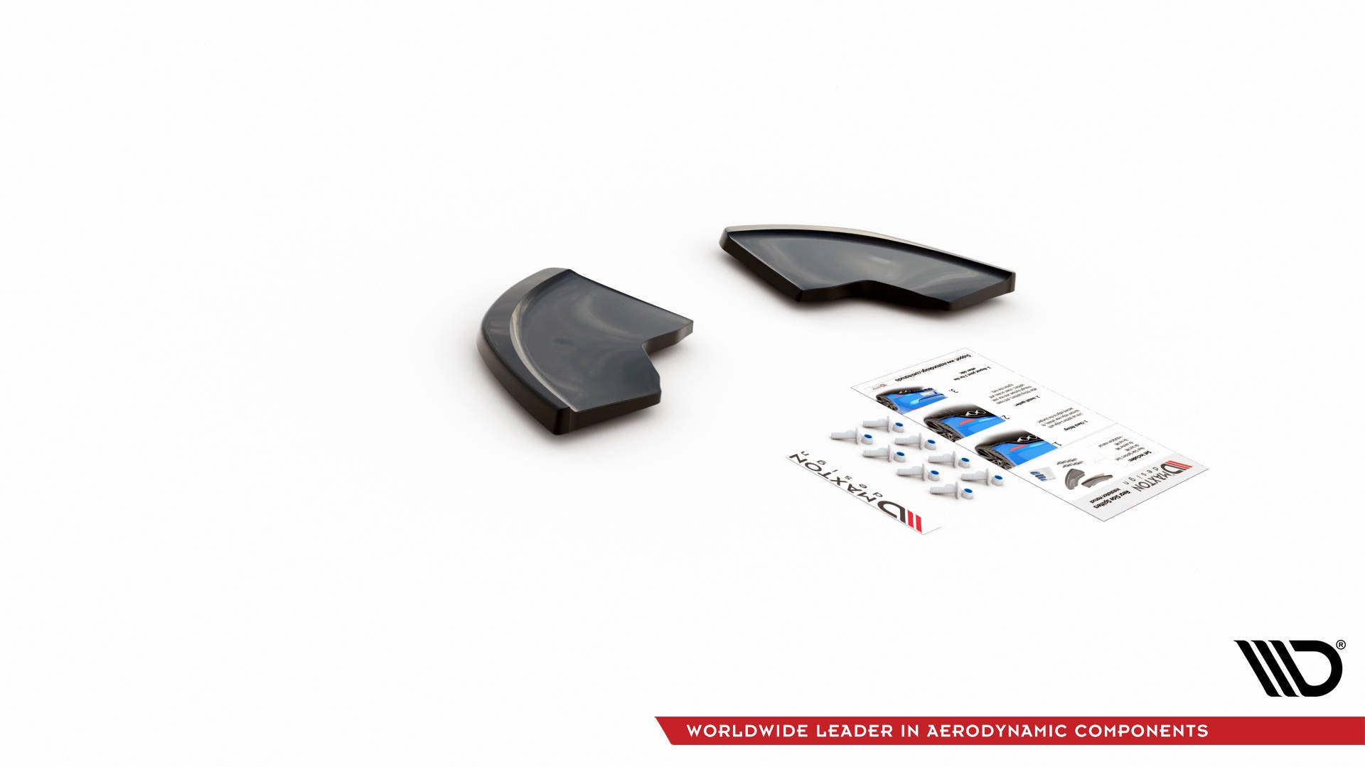 Maxton Design Heck Ansatz Flaps Diffusor passend für Seat Ibiza Cupra Mk3 schwarz Hochglanz