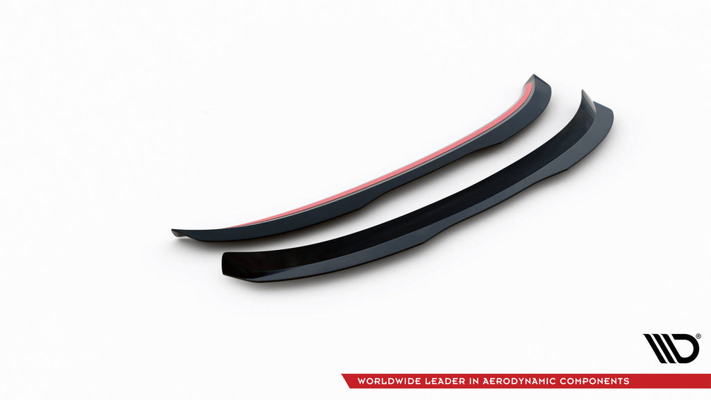 Maxton Design Spoiler CAP passend für VW SCIROCCO R schwarz Hochglanz