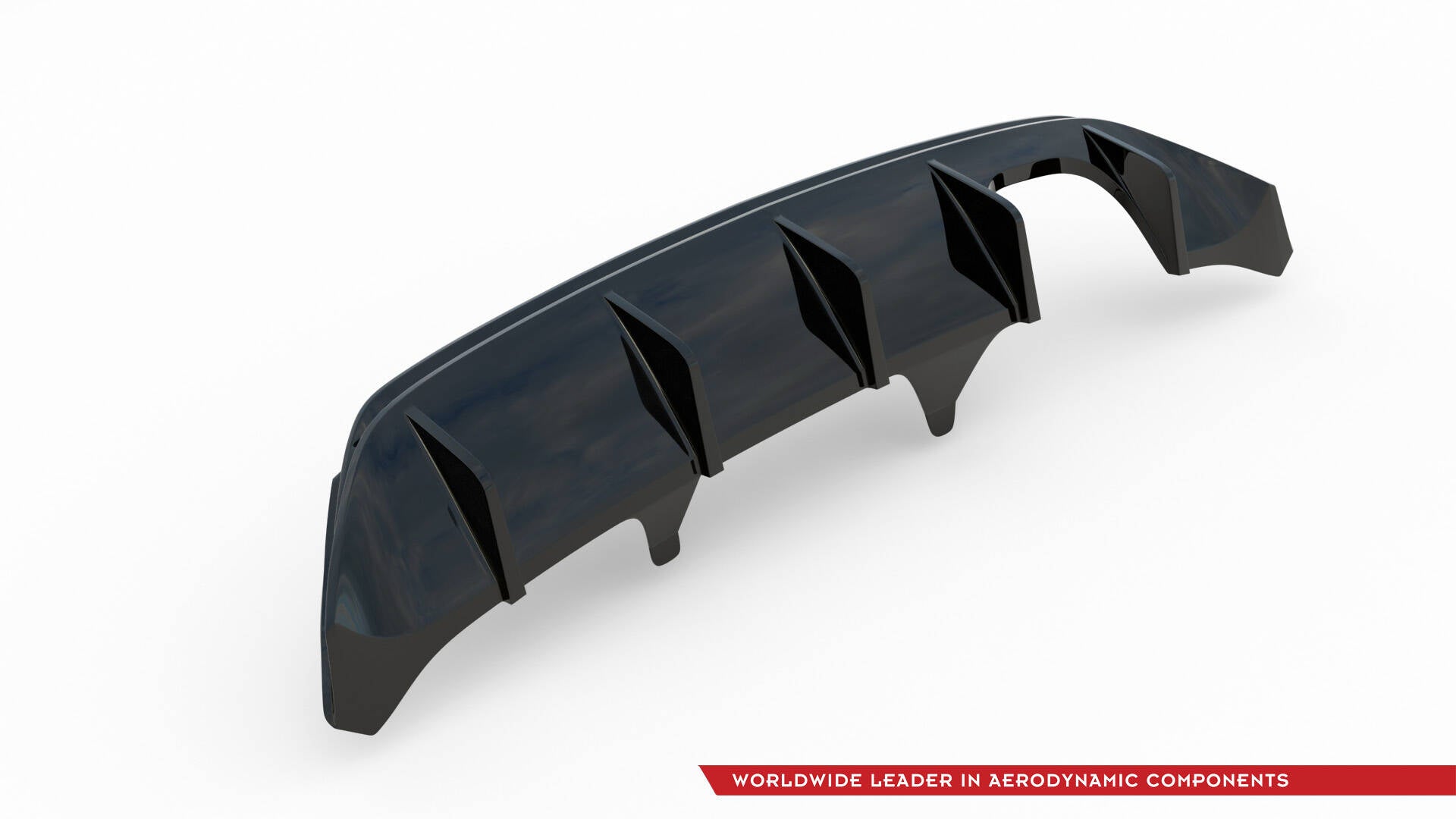 Maxton Design Diffusor Heck Ansatz V.2 passend für Ford FIesta Mk8 ST schwarz Hochglanz