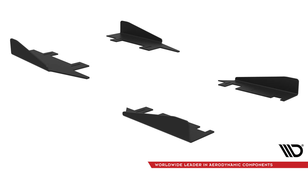 Maxton Design Side Flaps Audi A7 S-Line C7 Schwarz Hochglanz