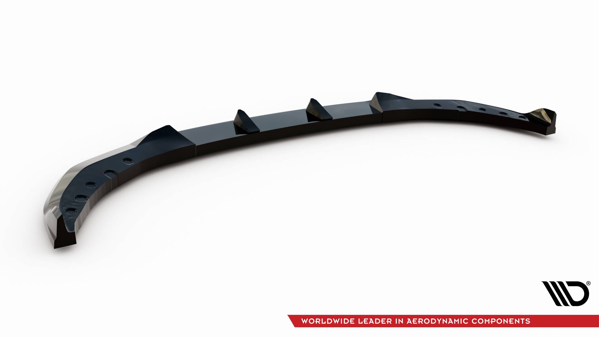 Maxton Design Street+ Spoilerlippe Front Ansatz passend für BMW 3er Limousine / Touring G20 / G21 Facelift schwarz Hochglanz