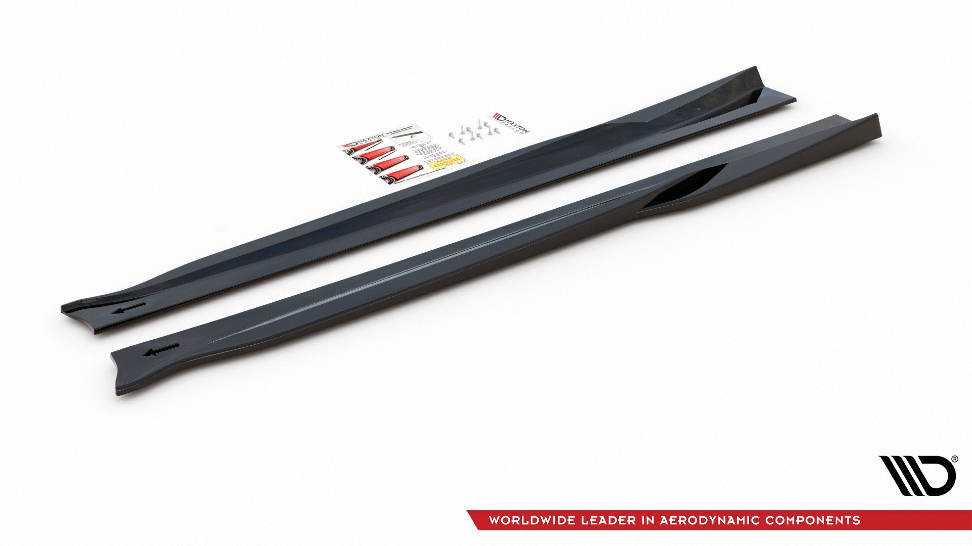 Maxton Design Street+ Seitenschweller Leisten passend für Alfa Romeo 4C schwarz Hochglanz