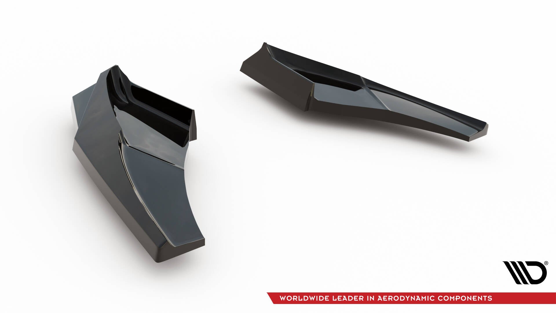 Maxton Design Heck Ansatz Flaps Diffusor V.1 passend für Audi S3 Sportback 8Y Facelift schwarz Hochglanz