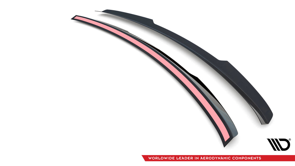 Maxton Design Niedriger Spoiler CAP V.2 passend für Audi RSQ8 Mk1 Facelift schwarz Hochglanz