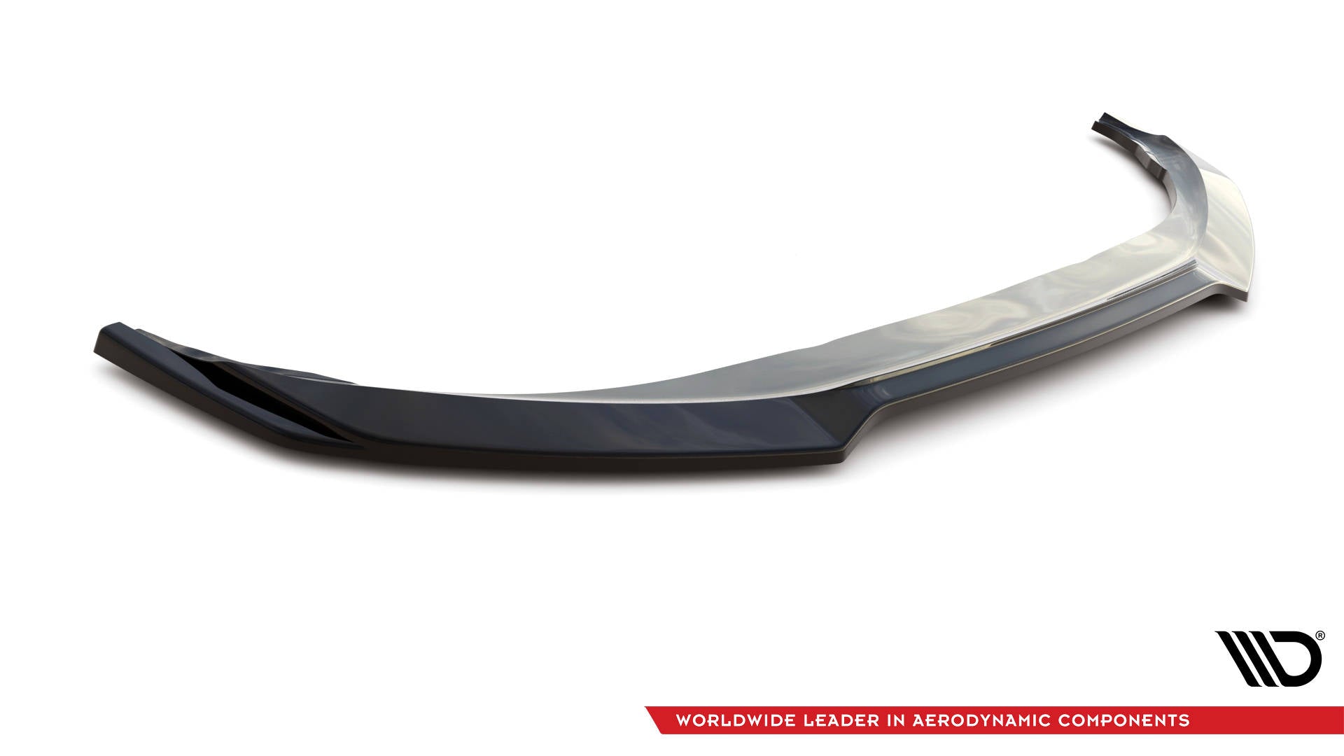 Maxton Design Street+ Spoilerlippe Front Ansatz V.2 passend für Ford Mustang Mach-E Mk1 schwarz Hochglanz