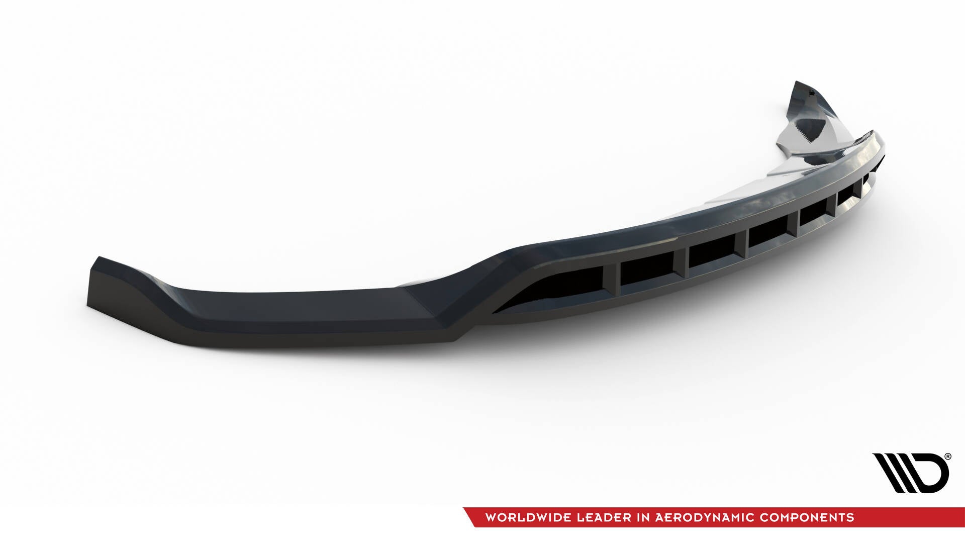 Maxton Design Street+ Spoilerlippe Front Ansatz V.3 passend für Porsche Macan Mk1 schwarz Hochglanz