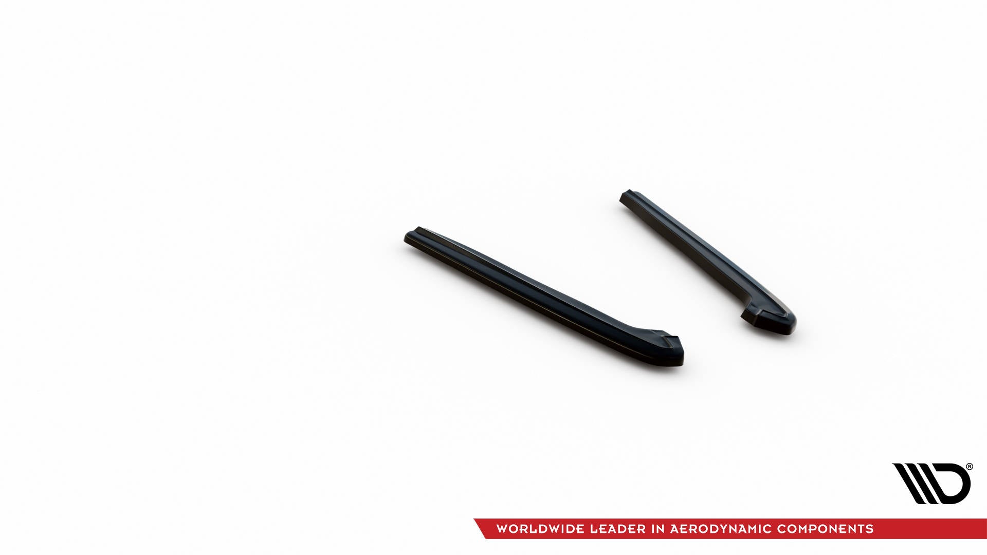 Maxton Design Heck Ansatz Flaps Diffusor passend für Ford Mustang Mk5 Facelift schwarz Hochglanz