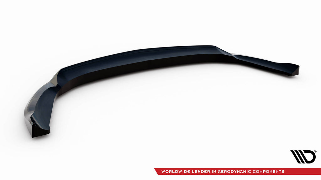 Maxton Design Street+ Spoilerlippe Front Ansatz passend für Mercedes-AMG A35 / A AMG-Line W177 Facelift schwarz Hochglanz