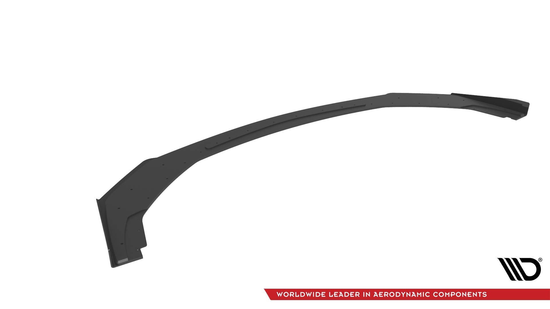 Maxton Design Street Pro Street+ Spoilerlippe Front Ansatz + Flaps passend für Ford Mustang GT Mk7 schwarz Hochglanz