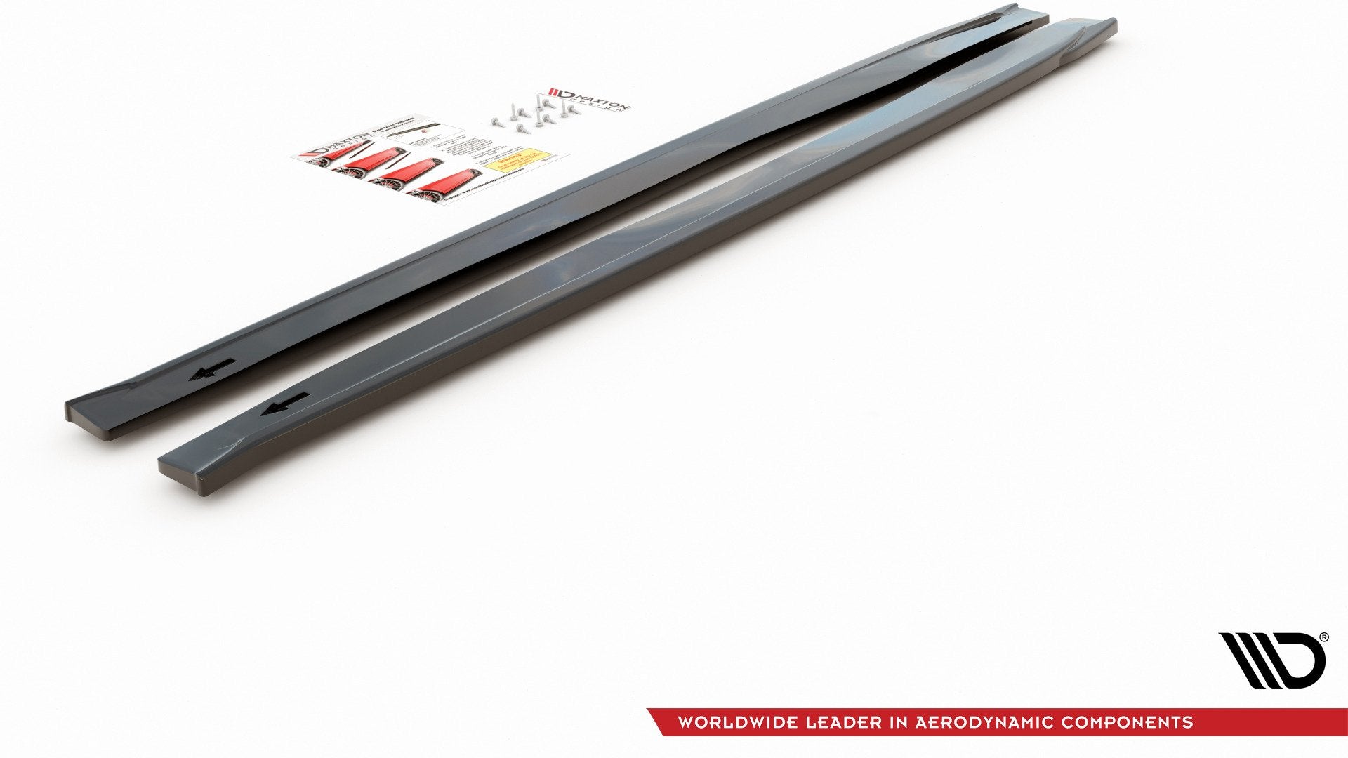 Maxton Design Street+ Seitenschweller Leisten passend für Abarth 124 Spider schwarz Hochglanz