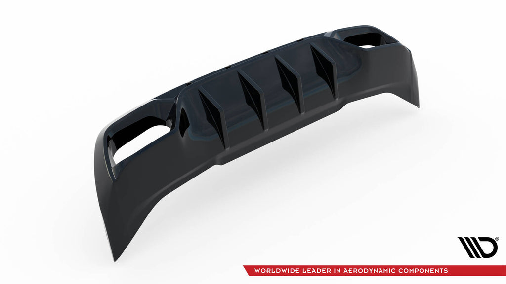 Maxton Design Diffusor Heck Ansatz passend für Cupra Leon Hatchback Mk1 schwarz Hochglanz