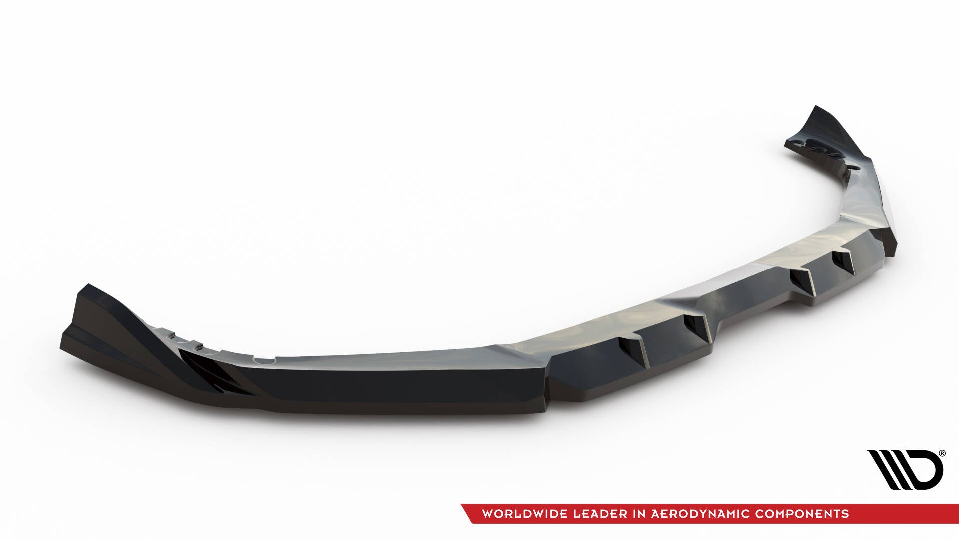 Maxton Design Street+ Spoilerlippe Front Ansatz V.1 passend für BMW X5 M F95 Facelift schwarz Hochglanz
