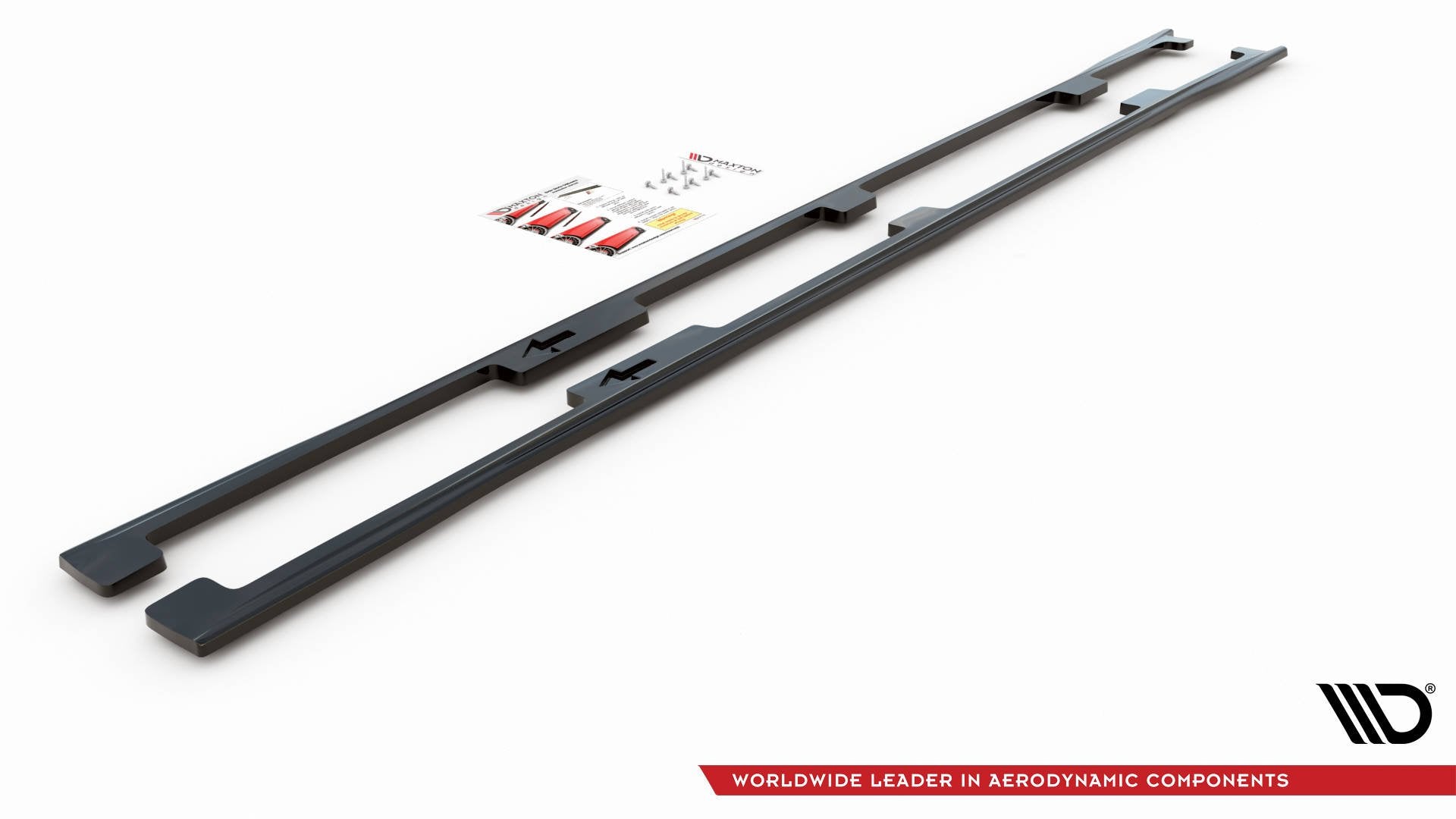 Maxton Design Street+ Seitenschweller Leisten passend für Lexus LS Long Wheelbase Mk4 Facelift schwarz Hochglanz