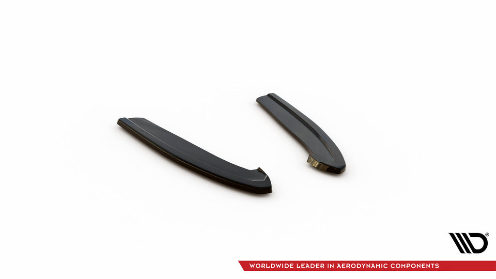Maxton Design Heck Ansatz Flaps Diffusor V.5 passend für Ford Focus Kombi ST Mk4 schwarz Hochglanz