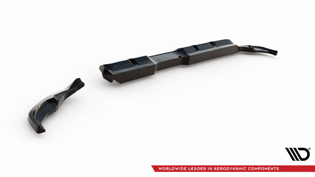 Maxton Design Street+ Mittlerer Diffusor RACE passend für Toyota Yaris GR Sport Mk4 schwarz Hochglanz