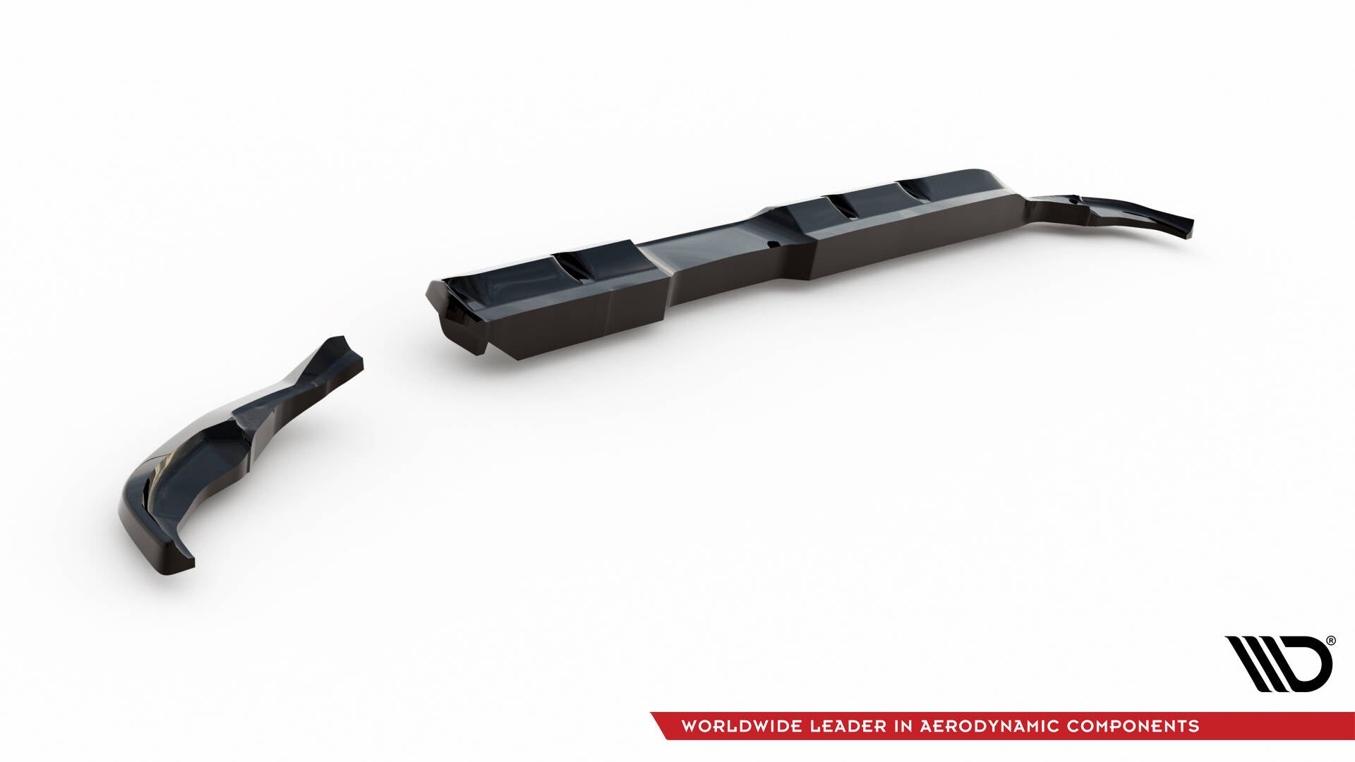 Maxton Design Street+ Mittlerer Diffusor RACE passend für Toyota Yaris GR Sport Mk4 schwarz Hochglanz