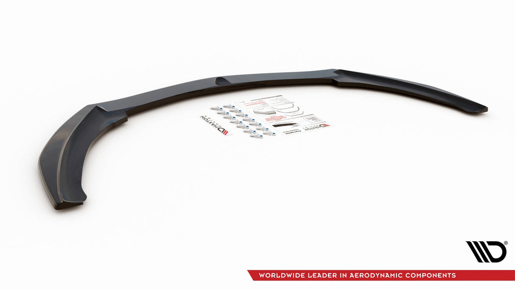 Maxton Design Street+ Spoilerlippe Front Ansatz V.2 passend für Alfa Romeo Giulietta schwarz Hochglanz