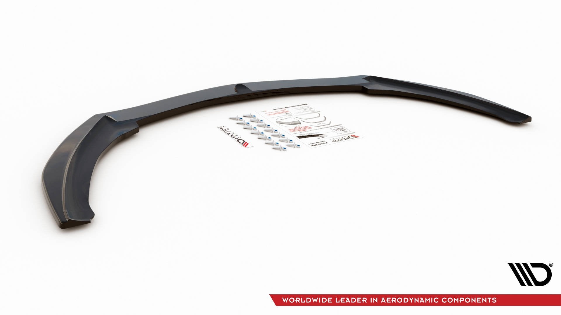Maxton Design Street+ Spoilerlippe Front Ansatz V.2 passend für Alfa Romeo Giulietta schwarz Hochglanz