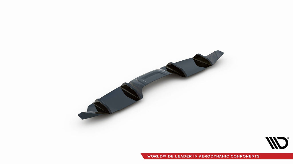 Maxton Design Diffusor Heck Ansatz für Ford Mustang Mk. 6 Facelift Carbon Look