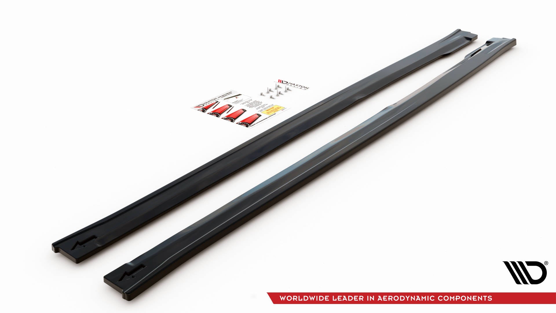Maxton Design Street+ Seitenschweller Leisten passend für Kia Optima Mk4 schwarz Hochglanz