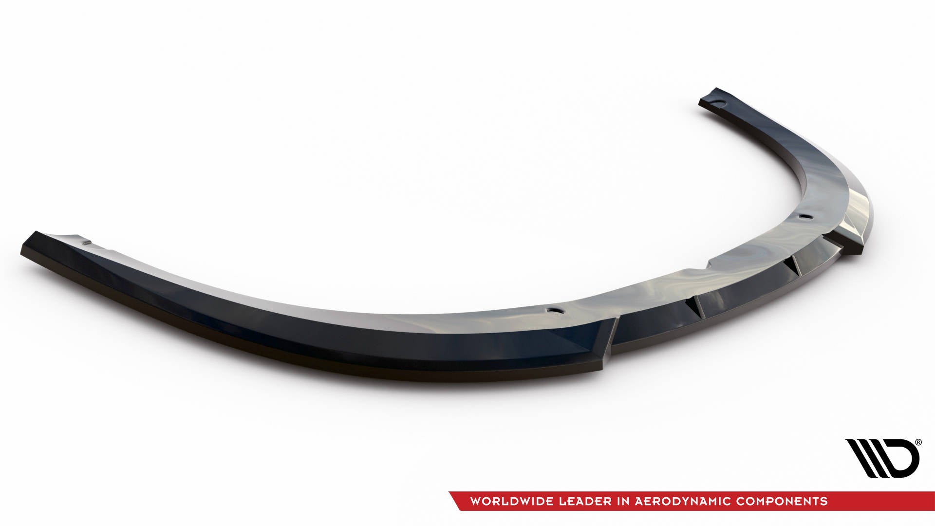 Maxton Design Street+ Spoilerlippe Front Ansatz V.2 passend für Audi RS6 Avant C6 schwarz Hochglanz