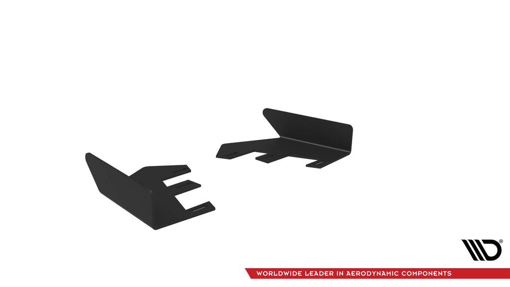 Maxton Design Hintere Seiten Flaps passend für Mercedes-AMG A35 Hatchback W177 schwarz Hochglanz