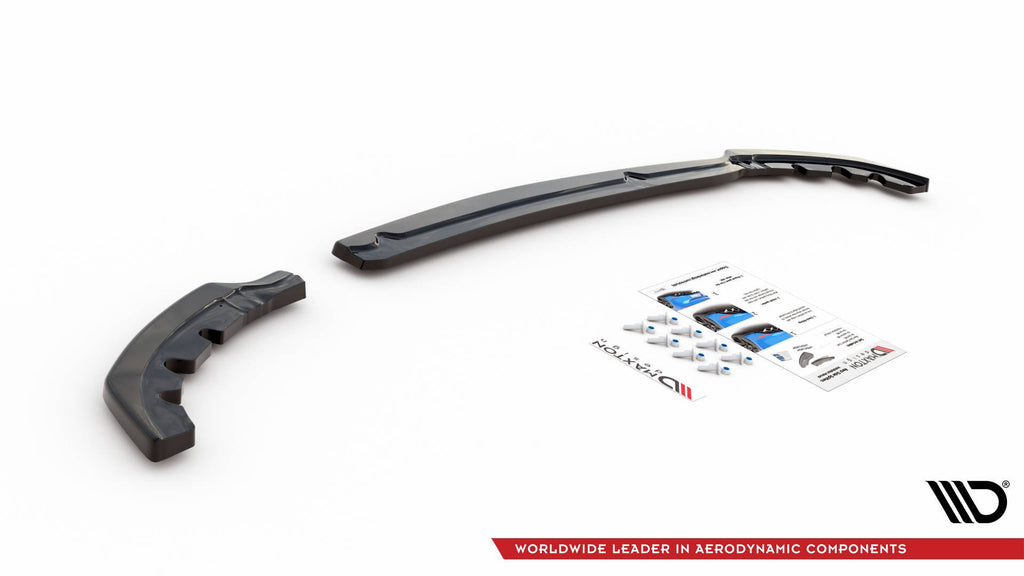 Maxton Design Heck Ansatz Flaps Diffusor passend für Peugeot 208 Mk2 schwarz Hochglanz