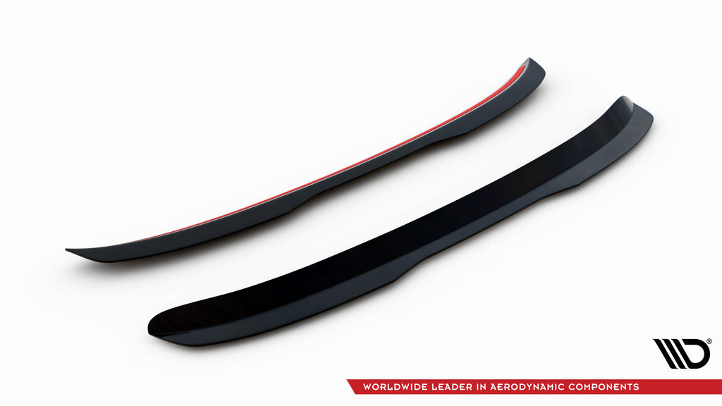 Maxton Design Spoiler CAP passend für Audi RS4 Limousine B7 schwarz Hochglanz