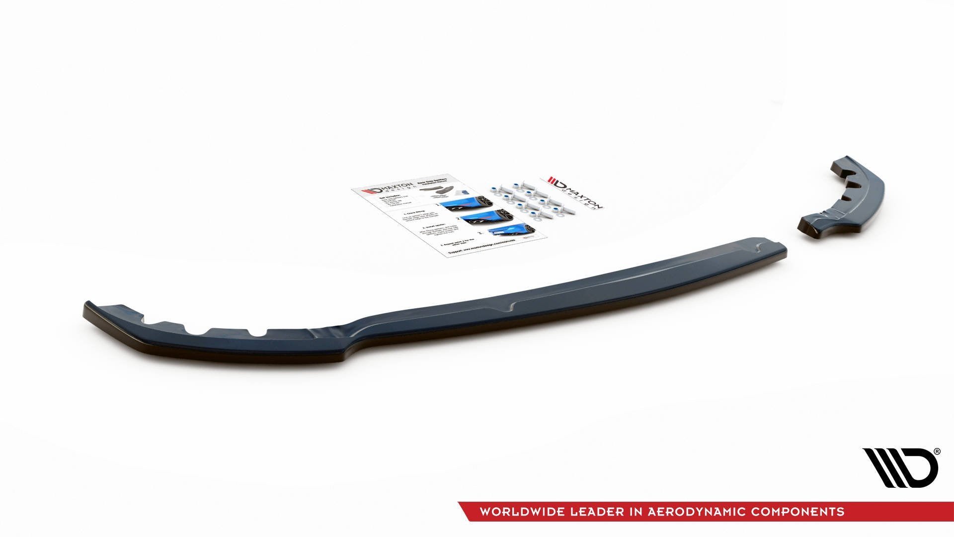 Maxton Design Heck Ansatz Flaps Diffusor passend für Peugeot 208 Mk2 schwarz Hochglanz