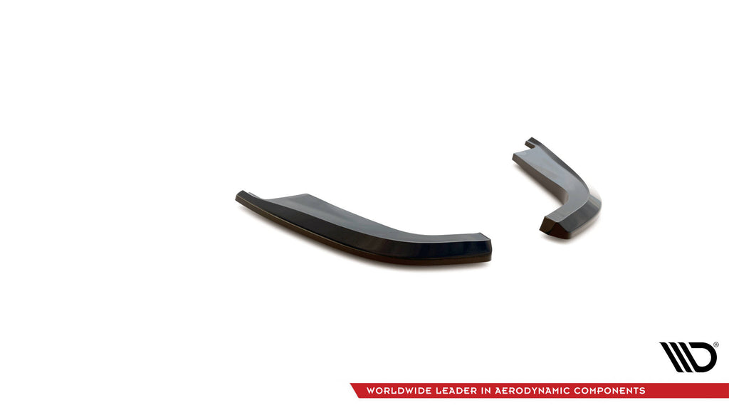 Maxton Design Heck Ansatz Flaps Diffusor passend für Infiniti G37 Coupe schwarz Hochglanz