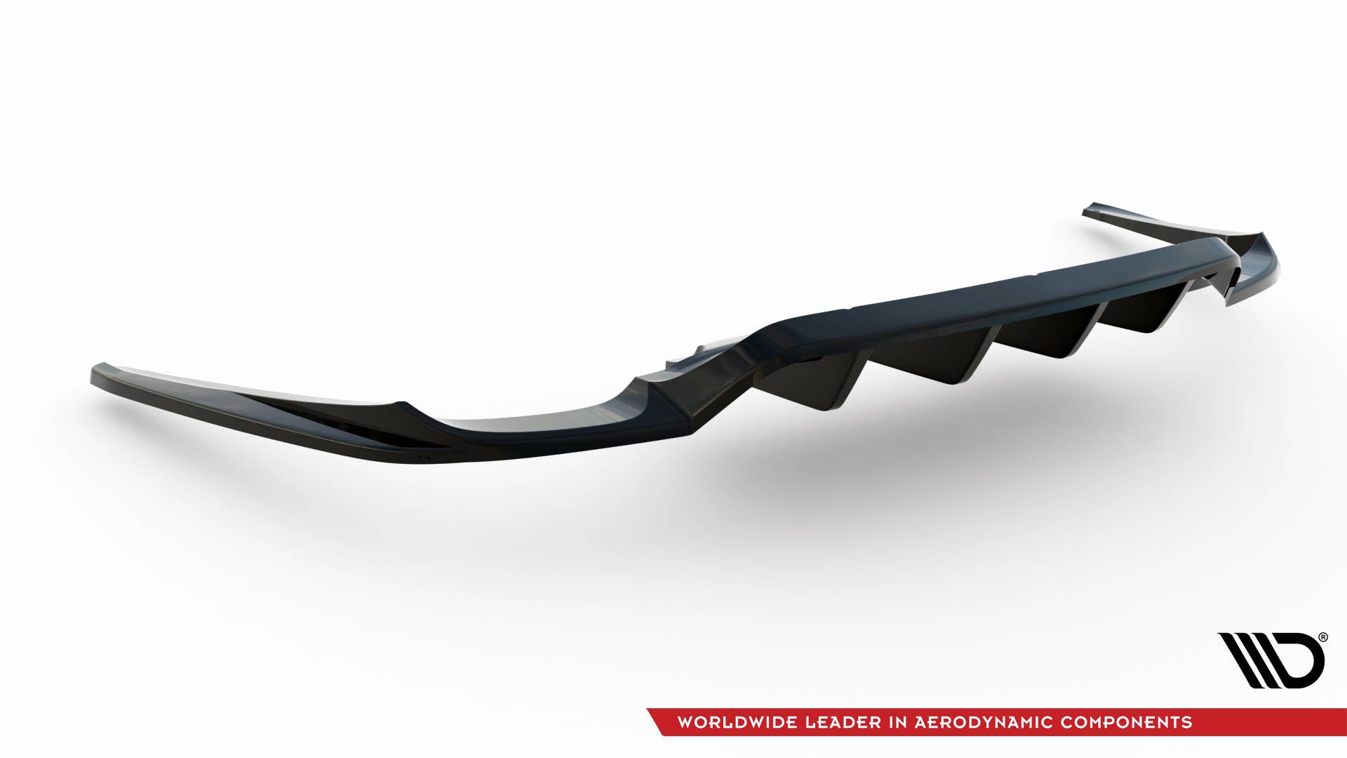 Maxton Design Mittlerer Diffusor Heck Ansatz DTM Look für Porsche Panamera Turbo 970 schwarz matt