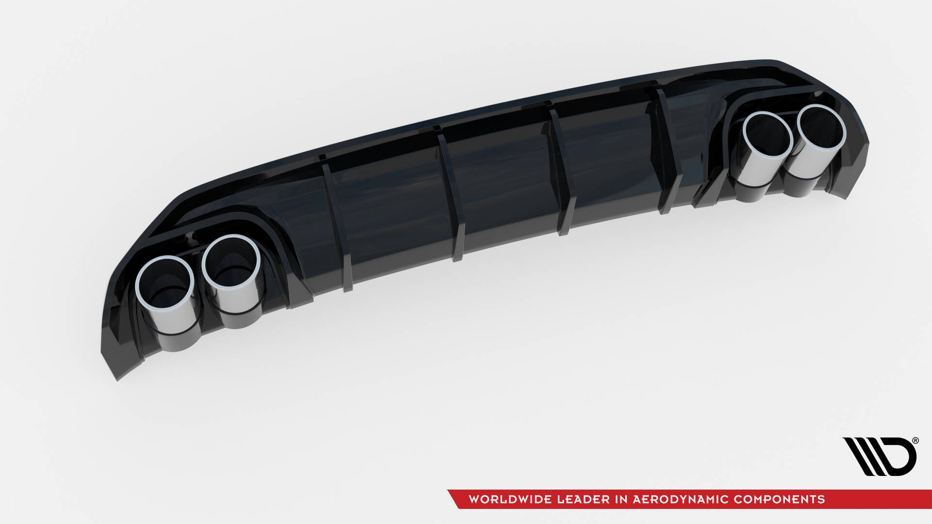 Maxton Design Diffusor Heck Ansatz + Endrohre für Audi A3 S-Line Limousine 8Y
