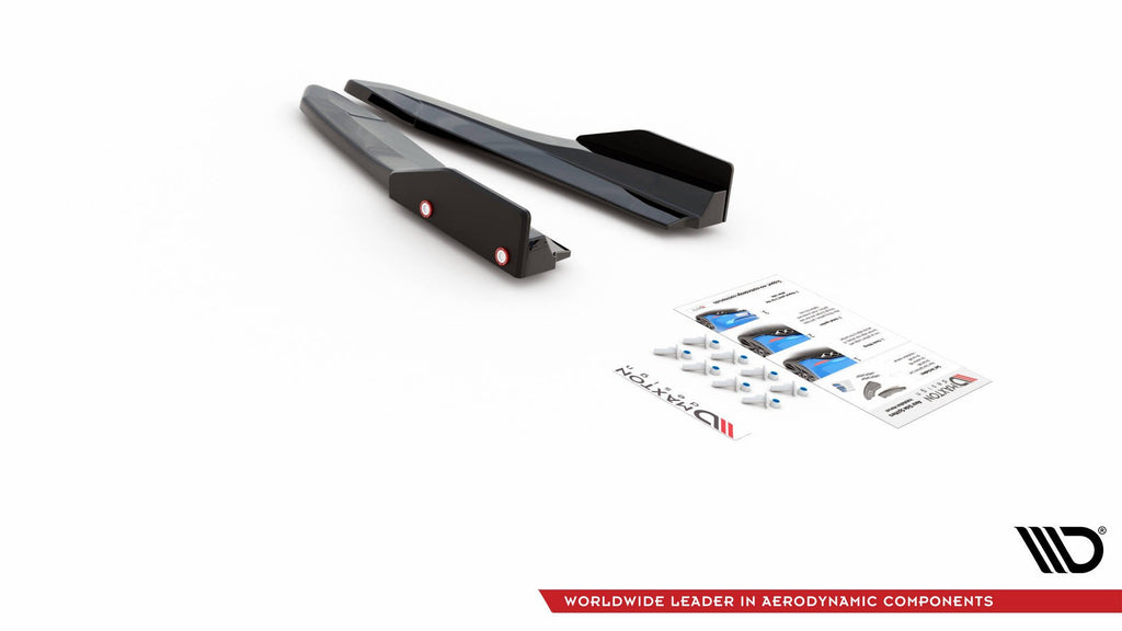 Maxton Design Heck Ansatz Flaps Diffusor V.2 + Flaps passend für Skoda Octavia RS Combi / Liftback Mk4 / Mk4 Facelift