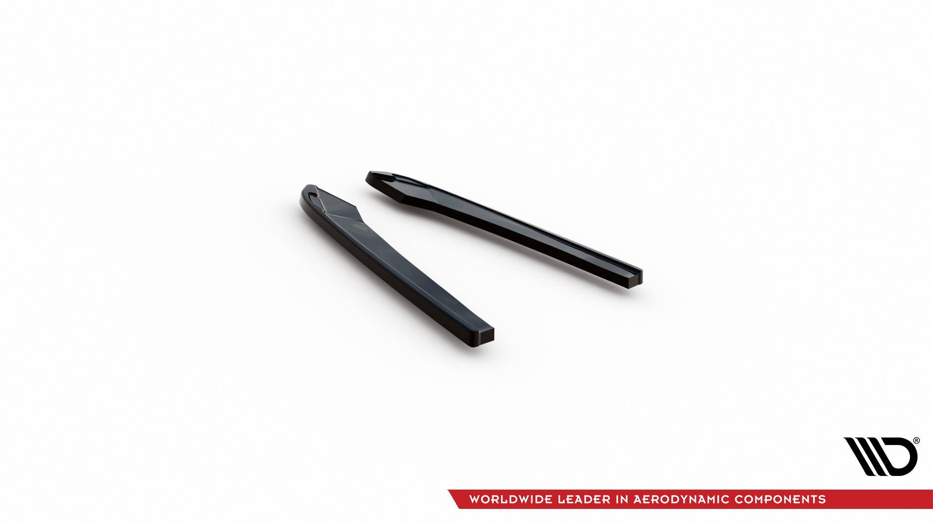 Maxton Design Heck Ansatz Flaps Diffusor passend für Audi A4 Competition B9 schwarz Hochglanz