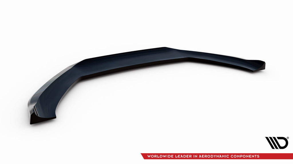 Maxton Design Street+ Spoilerlippe Front Ansatz V.4 passend für Audi S5 / A5 S-Line 8T Facelift schwarz Hochglanz