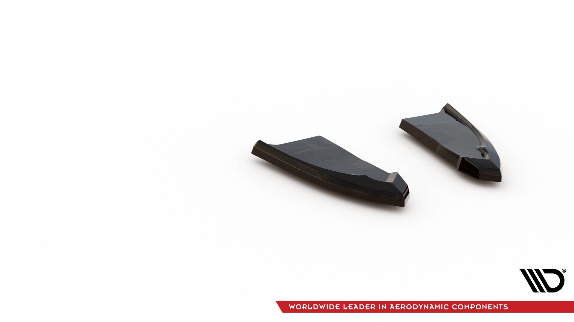 Maxton Design Heck Ansatz Flaps Diffusor passend für VW T-Roc R / R-Line Mk1 Facelift schwarz Hochglanz