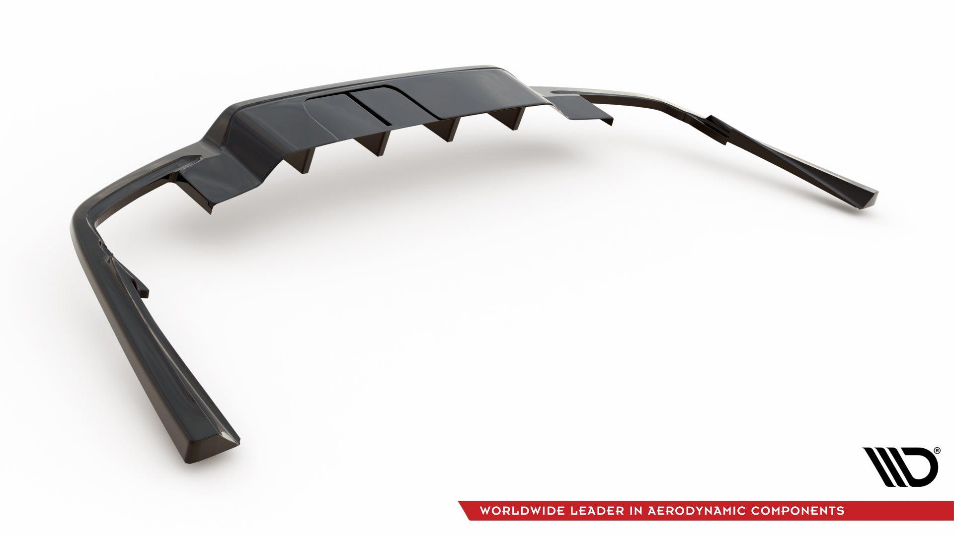 Maxton Design Street+ Mittlerer Diffusor RACE passend für Volvo S60/V60 R-Design Mk3 schwarz Hochglanz