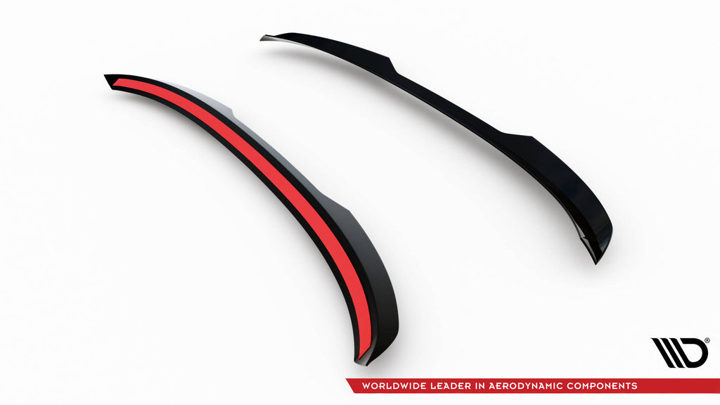 Maxton Design Spoiler CAP passend für VW Passat B9 schwarz Hochglanz